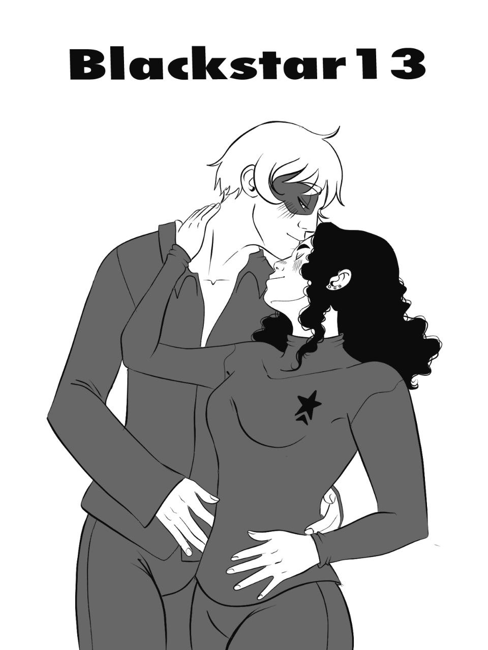 portada del webcomic. Dos mujeres. una le besa la frente a la otra